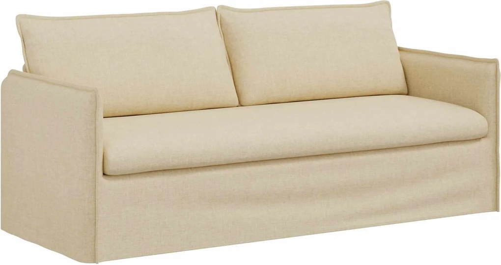 vidaXL Canapea Crem 196 x 82 x 85 cm țesătură