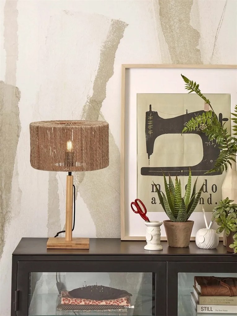 Lampa de masa eco din iuta Iguazu straight bl/30x16, nat