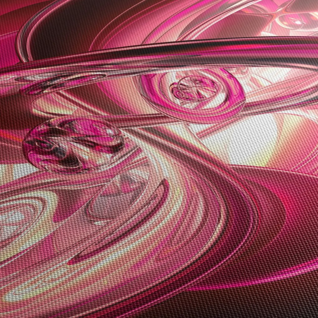Tabloul cu fractali roz (70x50 cm)