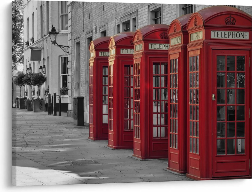 Tablou - Cutii telefonice din Londra (70x50 cm)