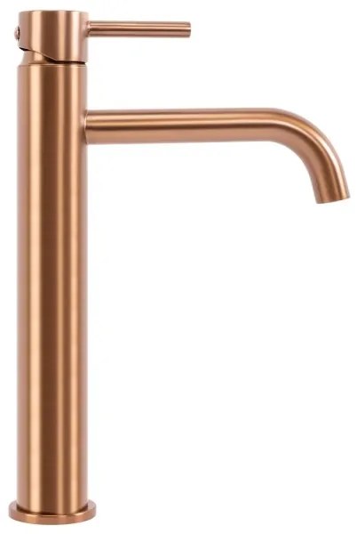 Baterie pentru lavoar LUNGO 28 cm, cupru periat - REA-B1114