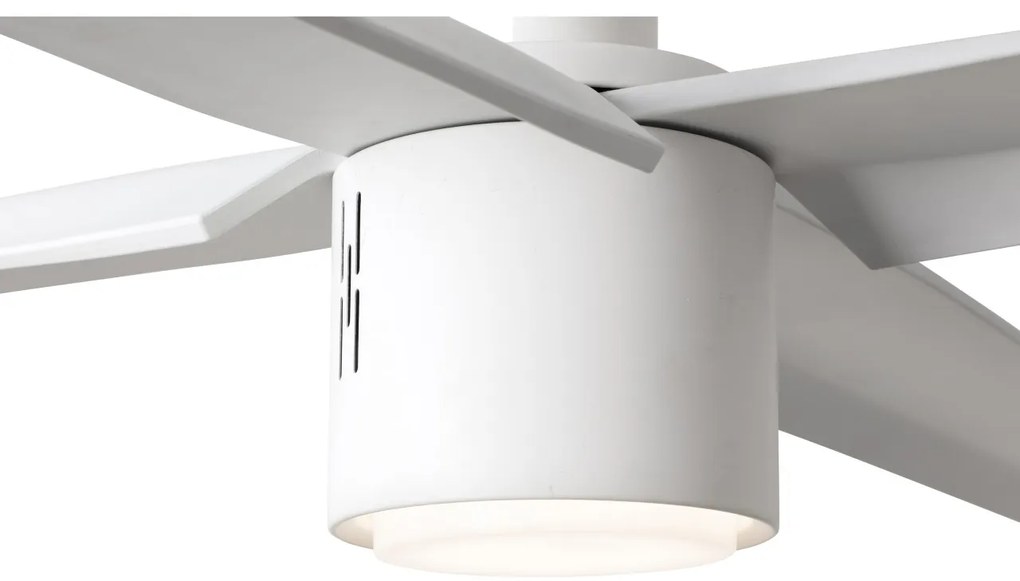 Lustra LED cu Ventilator si telecomanda design modern extra large ATTOS alb