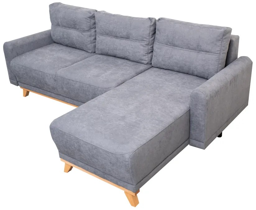 PROMOTIE Coltar extensibil gri deschis ORANGE, reversibil II.calitate