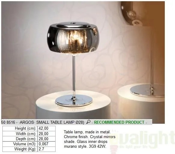 Veioza, lampa de masa moderna Argos 508516