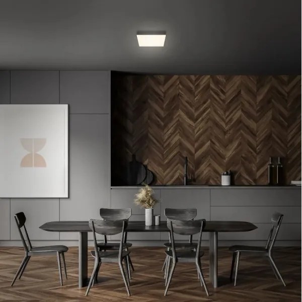 Plafonieră LED FLAME LED/16W/230V negru Briloner 7070-015