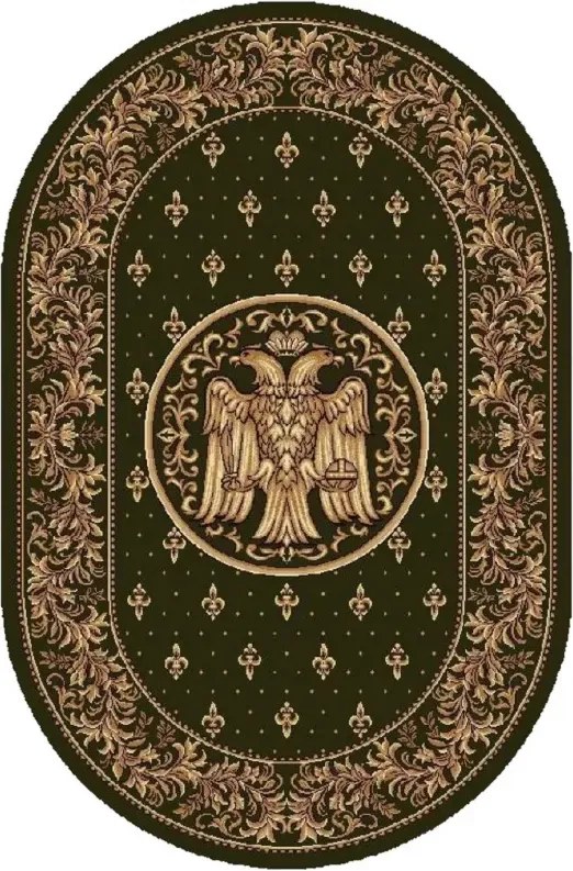 Covor Vultur Bicefal Verde Oval Selectează mărime: 200 X 300