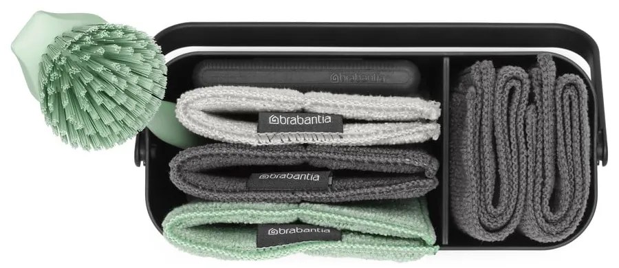 Set pentru spălat vase gri închis din plastic reciclat SinkSide – Brabantia