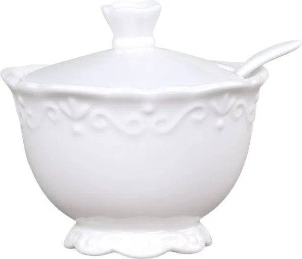 Recipient pentru zahar cu lingurita, din ceramica, Provence