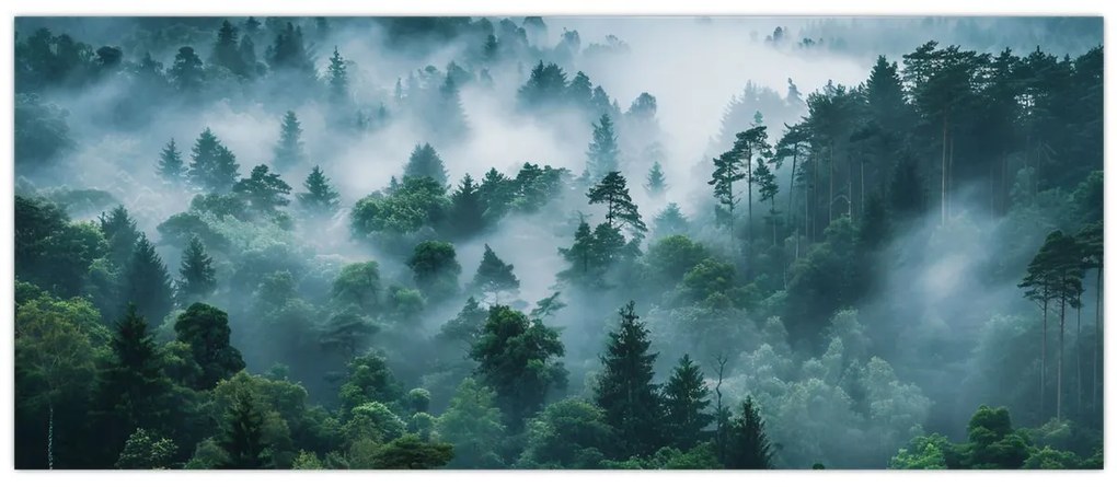 Tablou - Pădure în Ceață (120x50 cm)