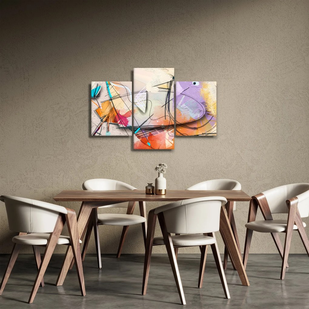 Tablou - Abstract, pasăre (90x60 cm)