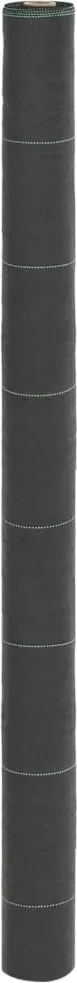 vidaXL Membrană antiburuieni, negru, 1,5x10 m, PP