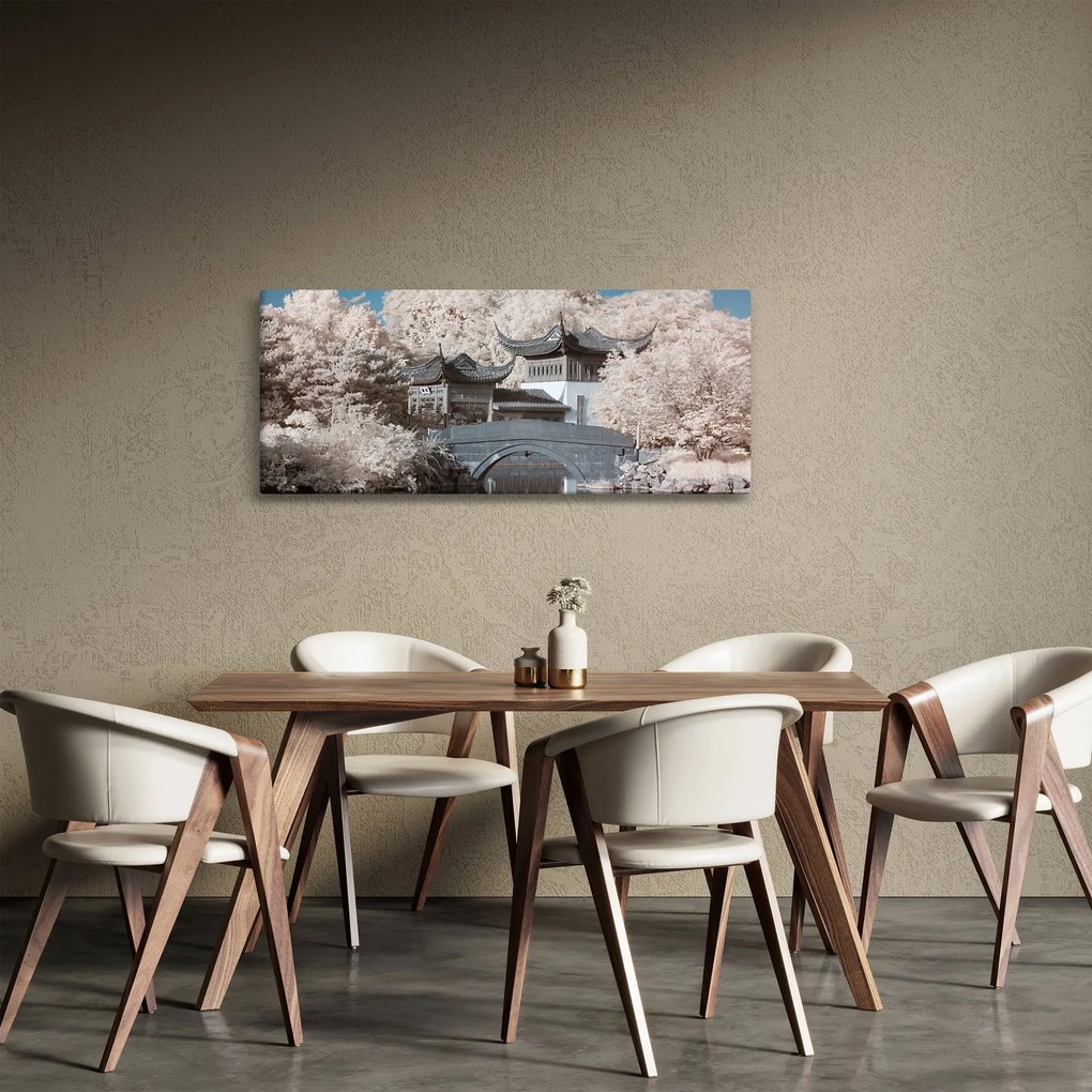 Tablou - pomi înfloriți în Asia (120x50 cm)