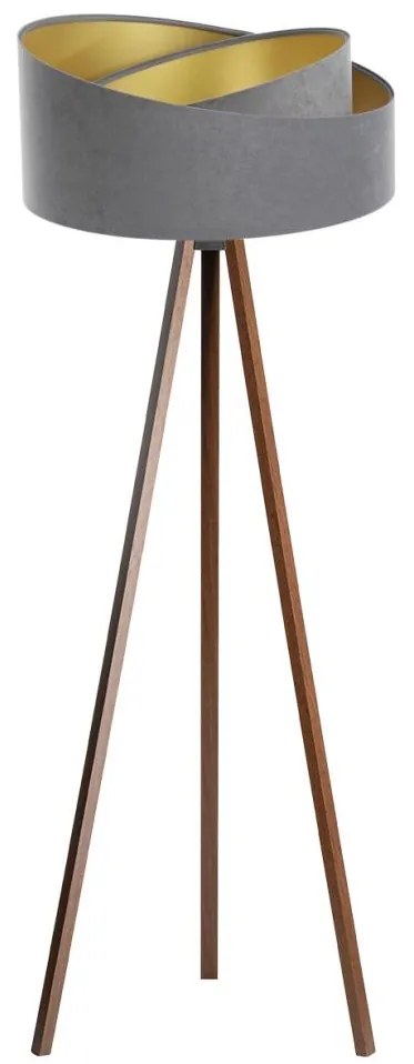 Lampă de podea GALAXY 1xE27/60W/230V gri/wenge