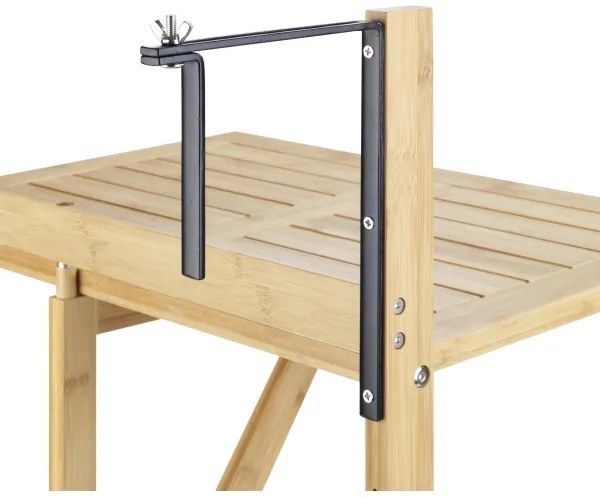 WENKO 69806800 - Masă WAIKIKI 64x65 cm alb/maro