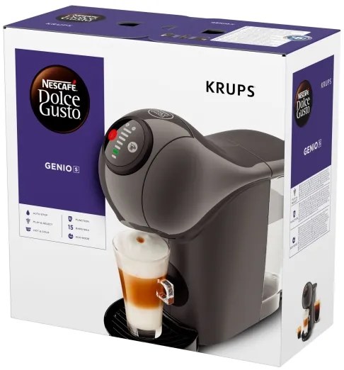 Aparat de cafea cu capsule Krups NESCAFÉ DOLCE GUSTO GENIO S 1500W antracit