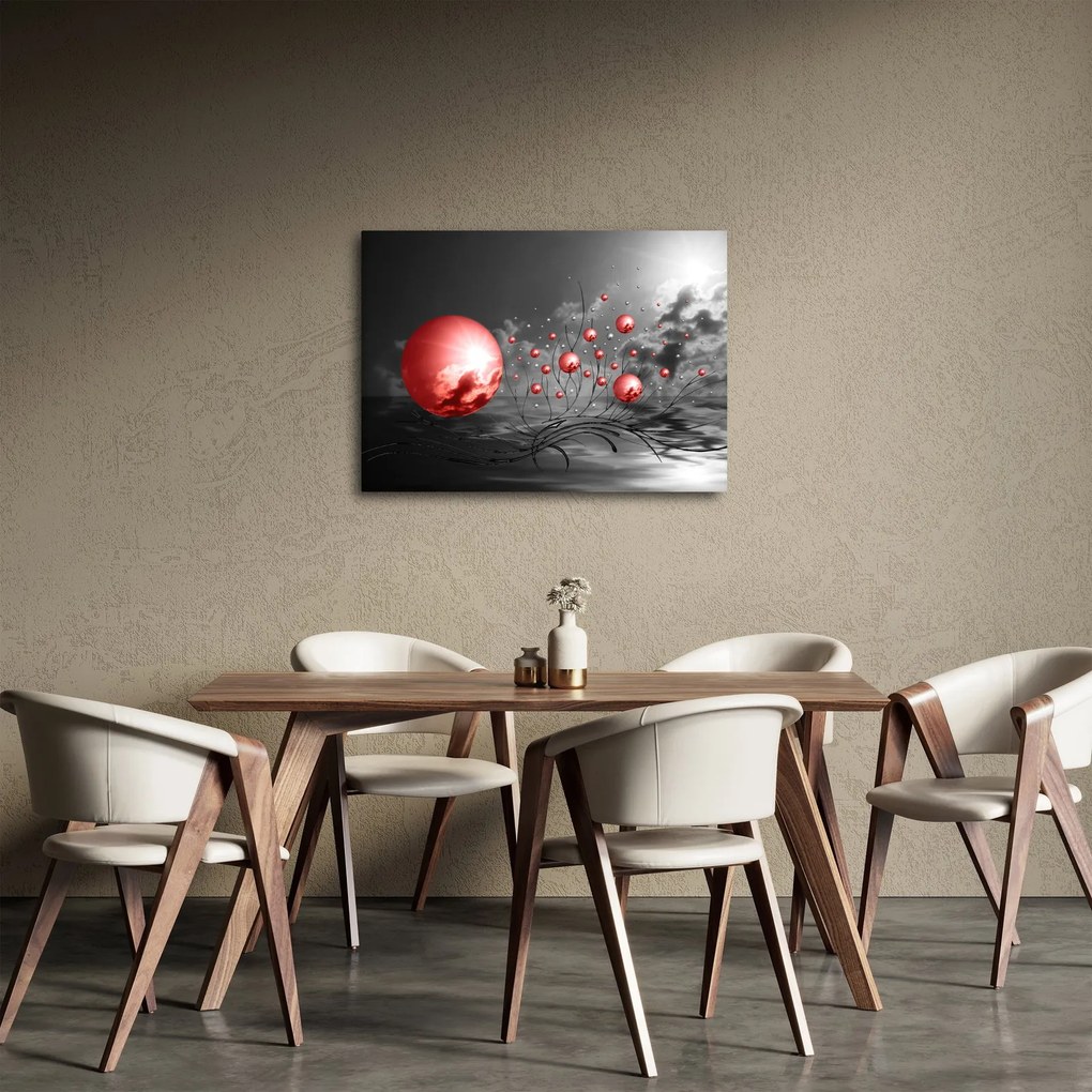Tabloul bilelor roșii (70x50 cm)