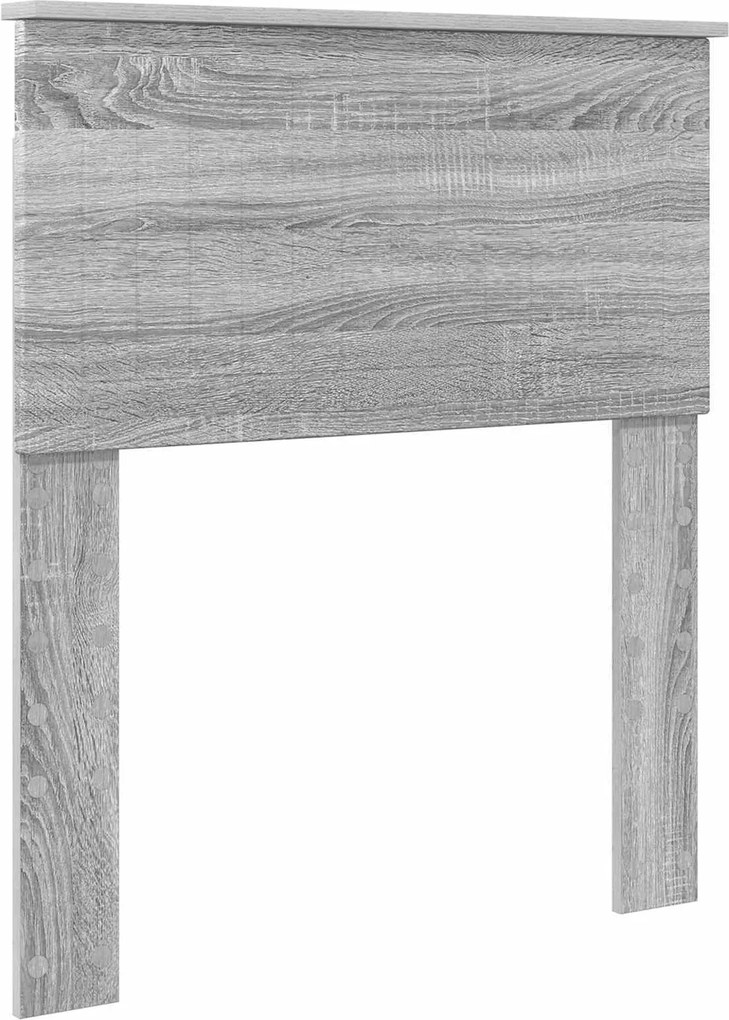 vidaXL Tăblie cap Gri Sonoma 75 cm Lemn compozit