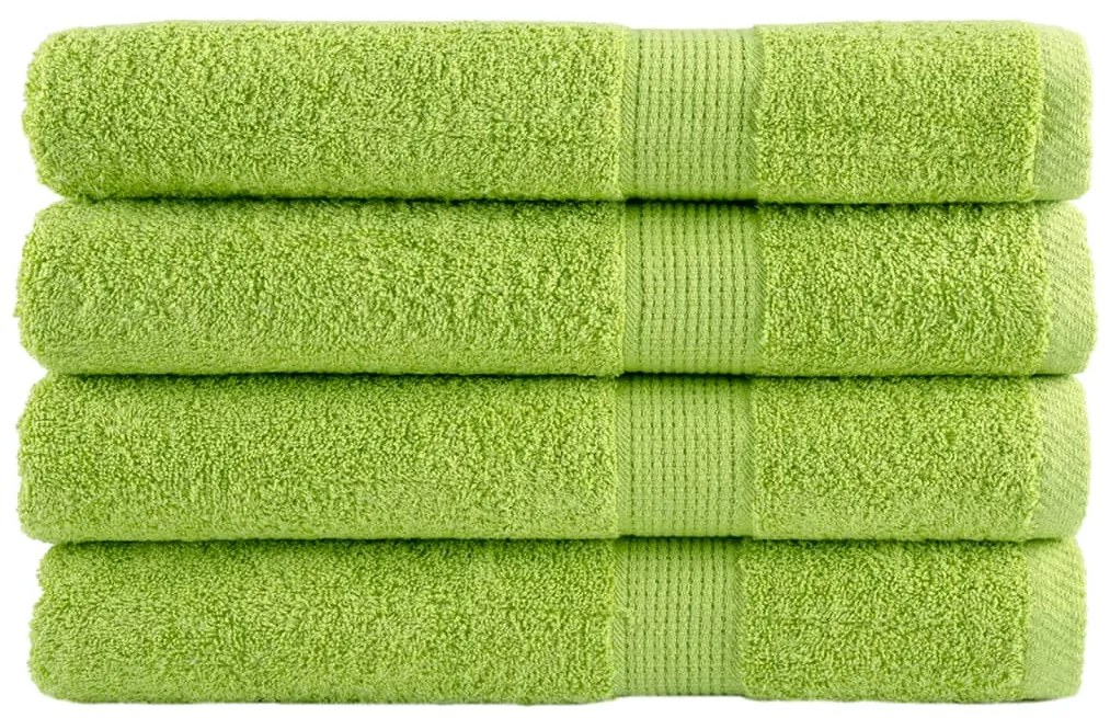 vidaXL Prosoape de saună premium SOLUND 4 buc. verde 80x200 cm 600 gsm