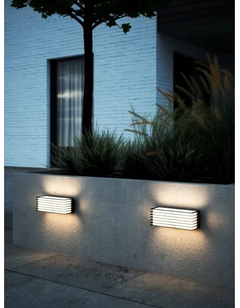 Nordlux - Aplică de perete pentru exterior FLUCTUS 2xE27/15W/230V IP44