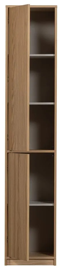 Bibliotecă modulară în culoare naturală cu aspect de lemn de stejar 217x243 cm Modulair – vtwonen