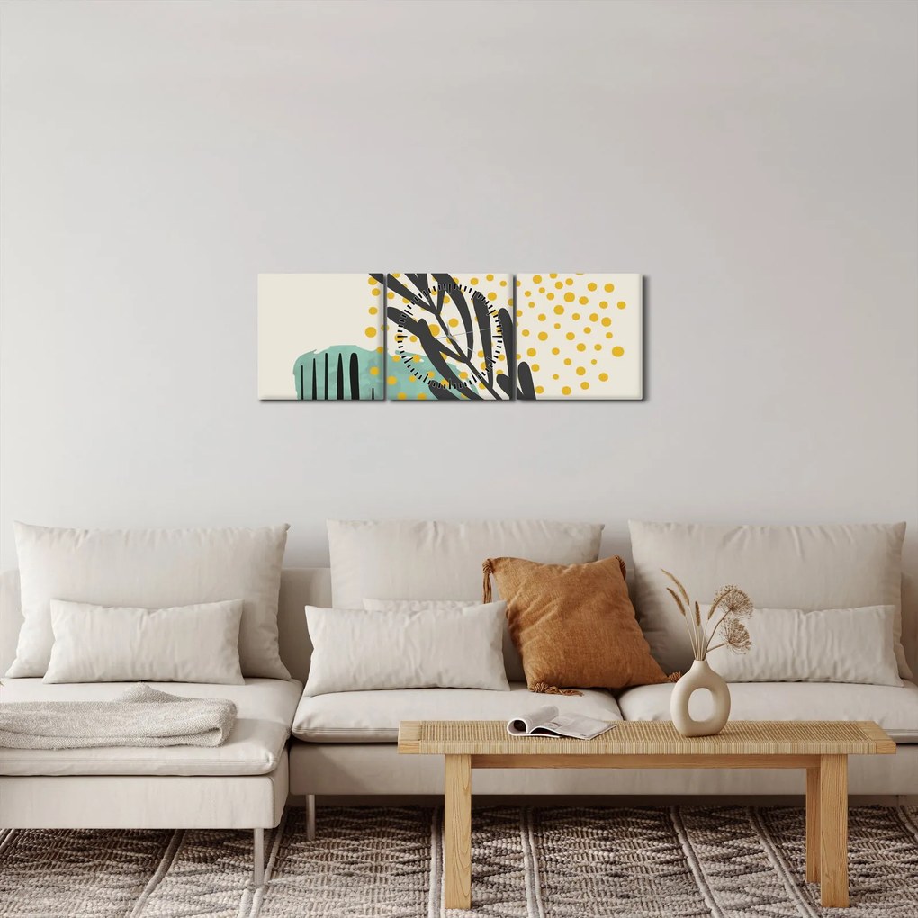 Tablou - Foi de rezumat N⁰3 (cu ceas) (90x30 cm)