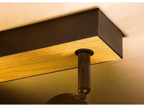 Spot METTA 2xE14/40W/230V stejar Rabalux 71152