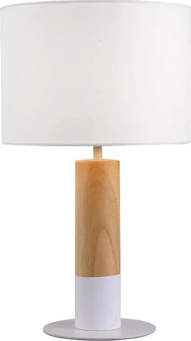 Lampă de masă CARROL 1xE27/40W/230V albă/maro