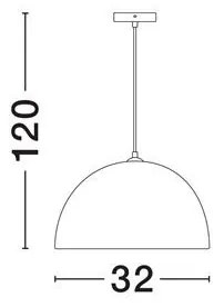 Lustra/Pendul design decorativ, TALCUM, D 32cm