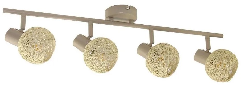 Plafonieră cu spoturi DEX 4xE14/10W/230V bej/crem