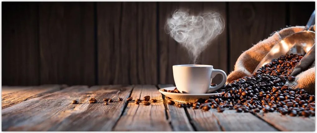 Tablou - Timp pentru cafea (120x50 cm)