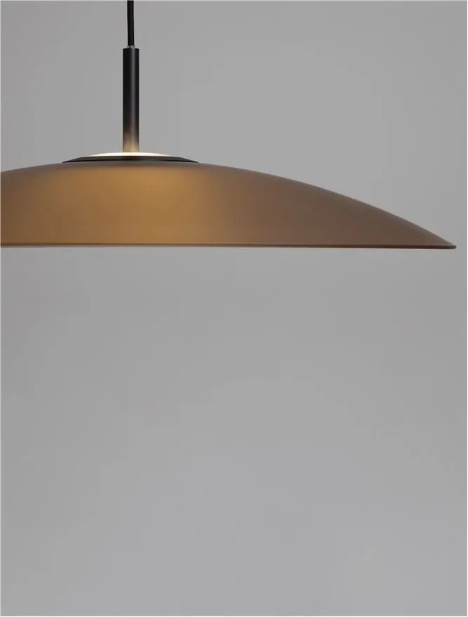 Lustra LED design modern POLIFEMO maro, 60cm