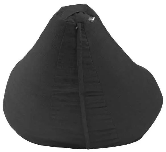 Fotoliu puf copii, Nirvana Light Pufrelax, Material Textil - Eerie Black
