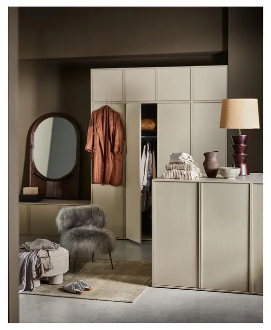 Dulap modular crem din lemn de pin 50x200 cm Daily – vtwonen