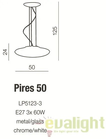Lustra design modern 50cm Pires