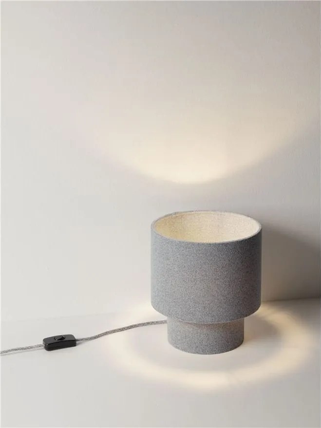 Veioza, Lampa de masa cu abajur gri SYRIN