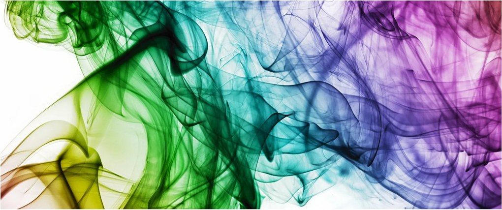 Tablou - fum colorat (120x50 cm)