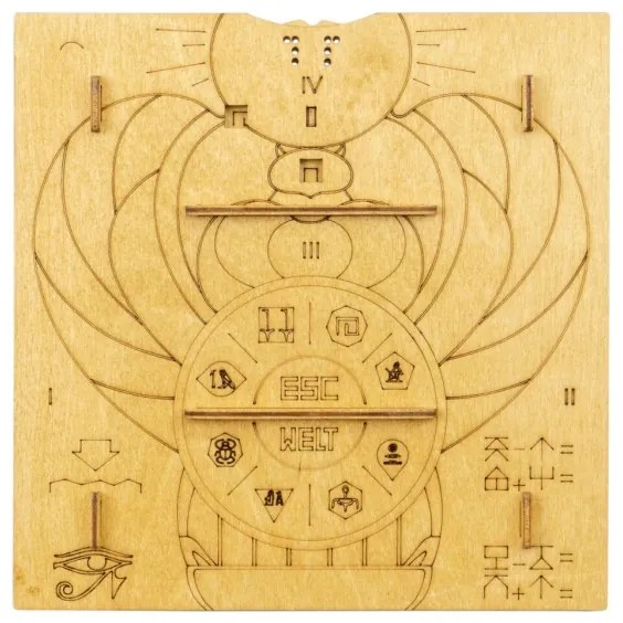 Puzzle mecanic 3D din lemn Pyramid EscapeWelt