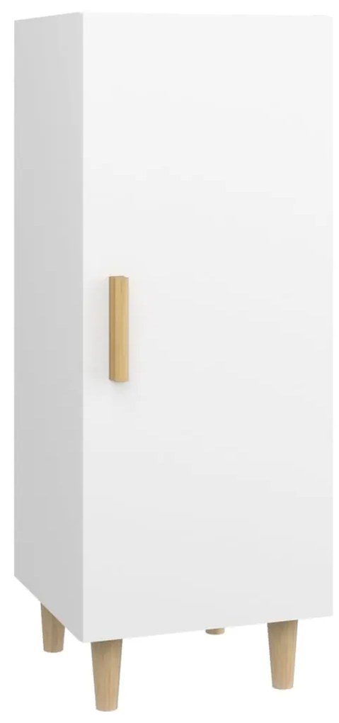 812321 vidaXL Servantă, alb, 34,5x34x90 cm, lemn compozit