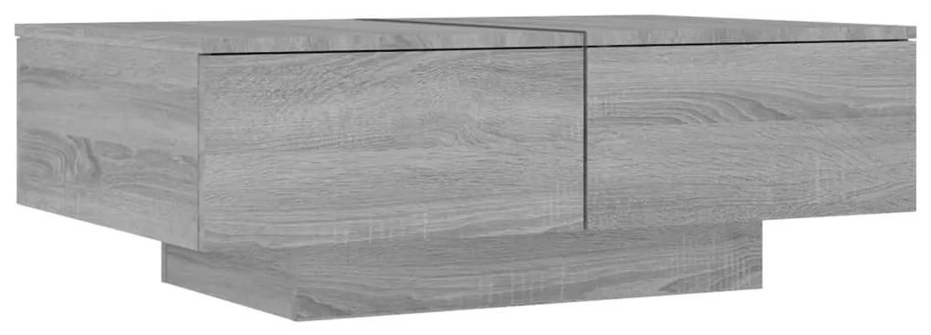 815196 vidaXL Măsuță de cafea, gri sonoma, 90x60x31 cm, lemn prelucrat