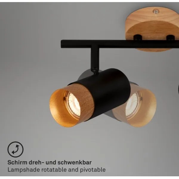 Spot Briloner 2144025 SPOT 2xGU10/9W/230V