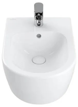 Bideu suspendat Villeroy &amp; Boch, Avento, 37 cm, alb alpin