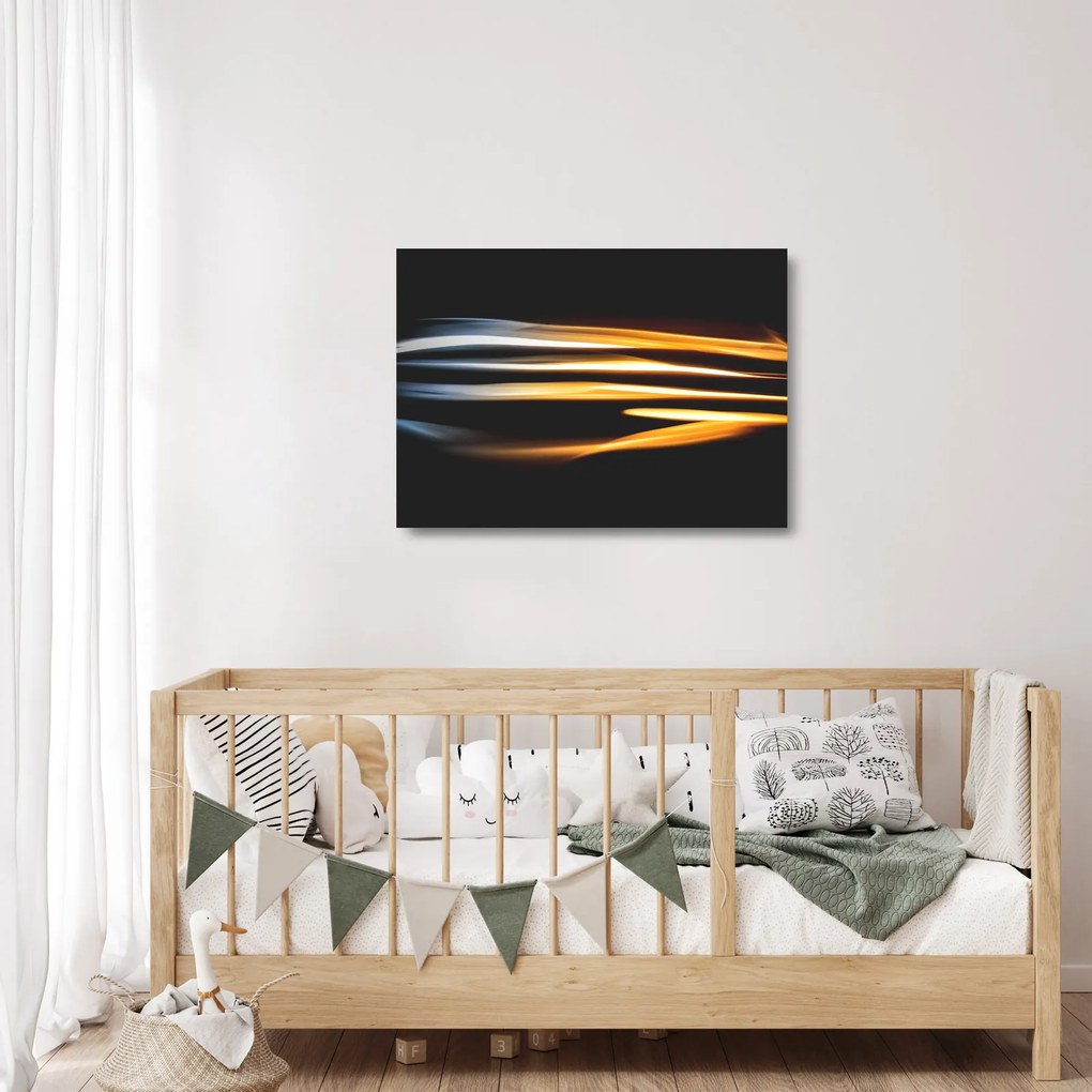 Tablou pe sticlă negru (70x50 cm)