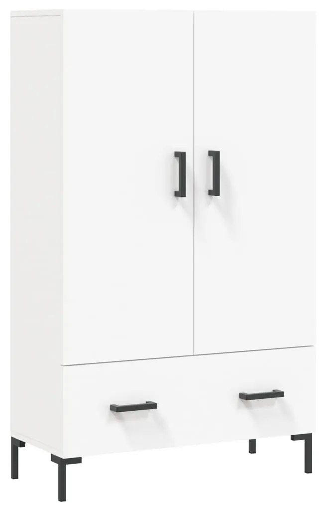 vidaXL Dulap înalt, alb, 69,5x31x115 cm, lemn prelucrat