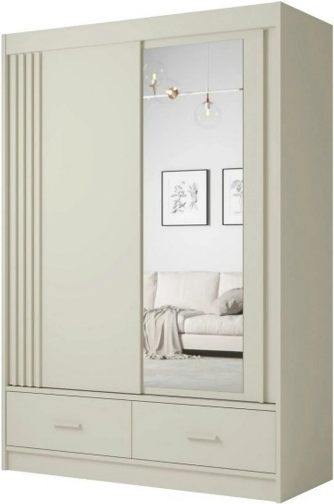 Dulap CANADA CA31-150, casmir, PAL, cu 2 usi si 2 sertare, 150x60x215