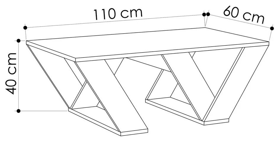 Masă de cafea Pipra White