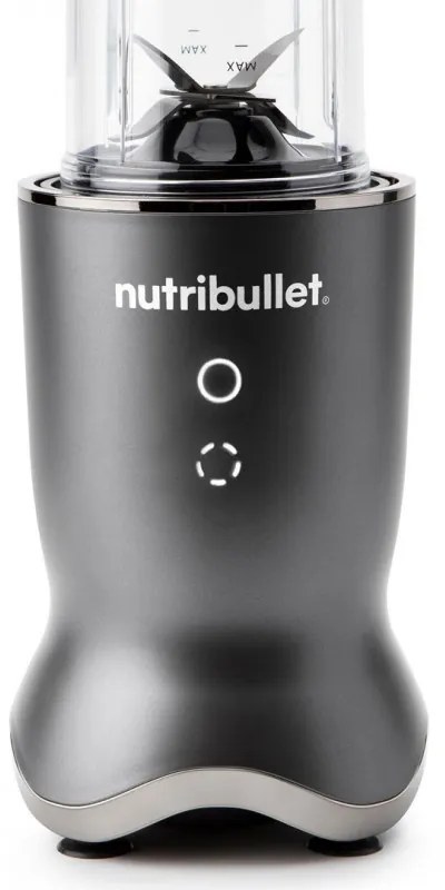 Blender Nutribullet NB1206DGCC, 1200W, 900 ml, 1 viteză + Puls, Butoane tactile, Fara BPA, Gri/Argintiu