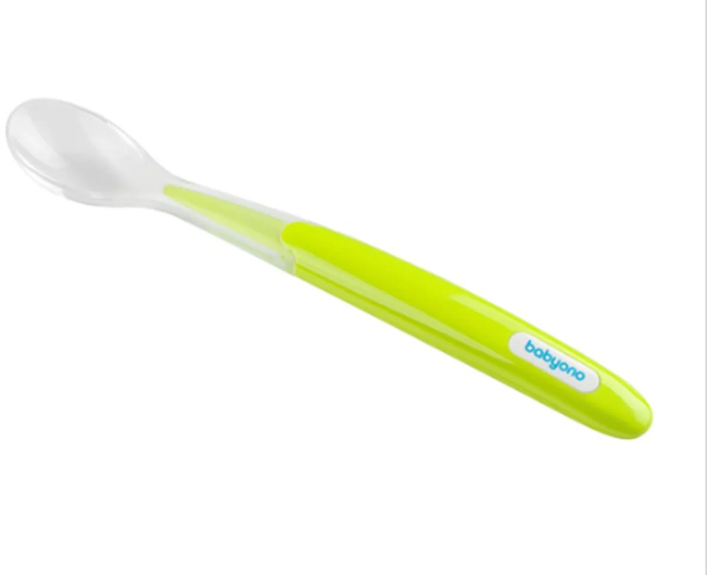 Linguriță din silicon moale Baby Ono - verde