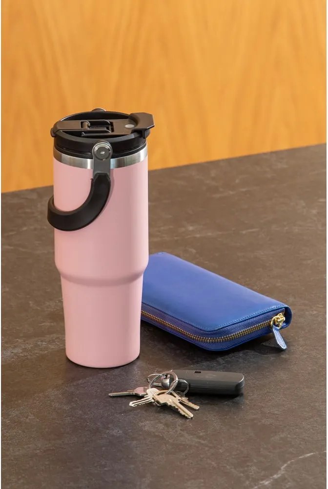 Sticlă albastră de călătorie din oțel inoxidabil 1 l Eco – Ladelle