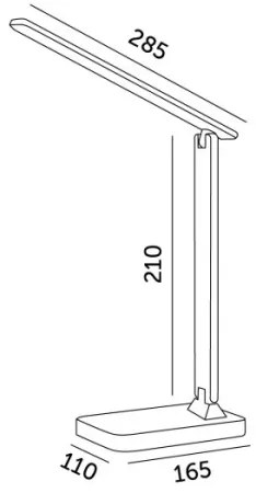 Lampă LED RGBW dimabilă de masă NOBLITE LED/7W/5V 3000/4000/6500K alb