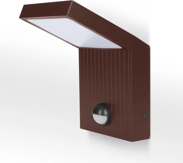 Brilagi -LED Aplică de exterior cu senzor RIANO LED/8W/230V maro IP65
